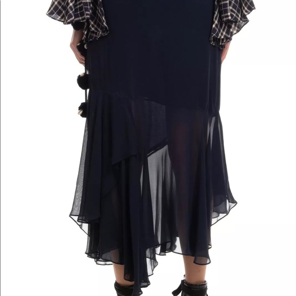 FIGUE • Crepe Flounce Skirt w/PomPoms • Sz 6 - Picture 3 of 6